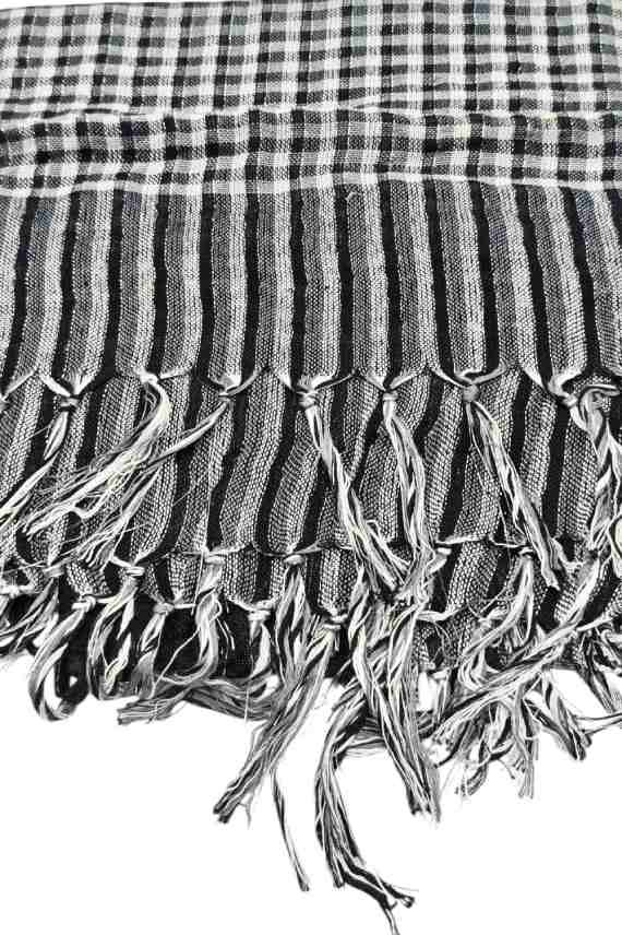 Pañuelo palestina de algodón artesanal multicolor con flecos, tejido en telar manual estilo boho Samarkanda.