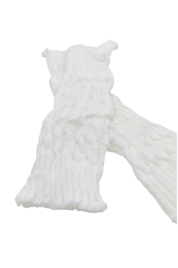 Calentadores de punto en tonos blanco, gris y negro