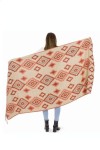 Pashmina Estampado Geométrico Flecos