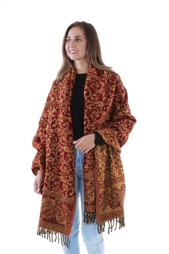 Pashmina  Jacquart Cachemir Flecos