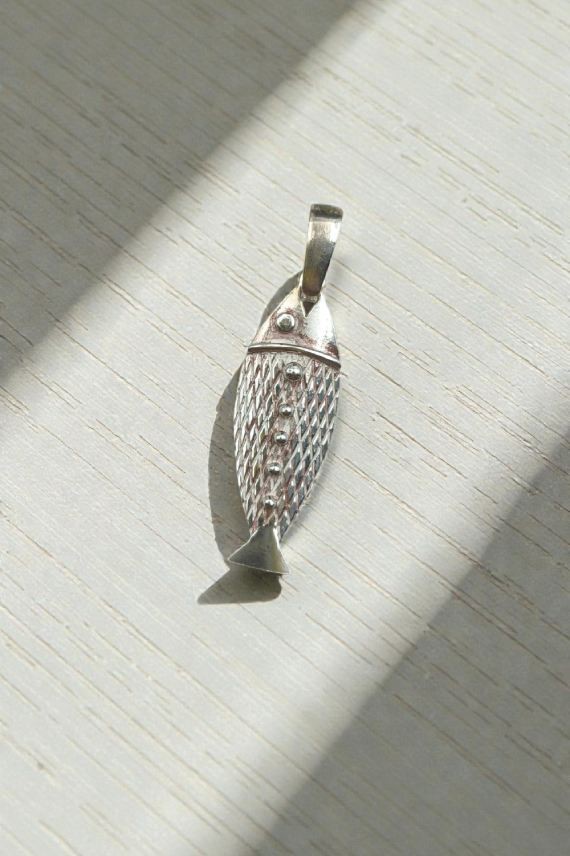 Colgante plata Pescado ecléctico