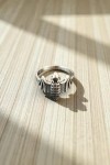 Anillo de plata de ley 925 con diseño de murciélago, joya artesanal hecha a mano en India.