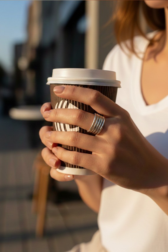 Anillo Plata Espiral Minimal 6 vueltas