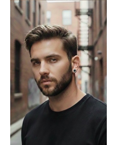 Pendiente Fake plug  Acero Tallado