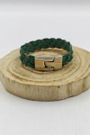 Pulsera Trenzada Hombre Pájaro Verde