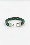 Pulsera Trenzada Hombre Pájaro Verde