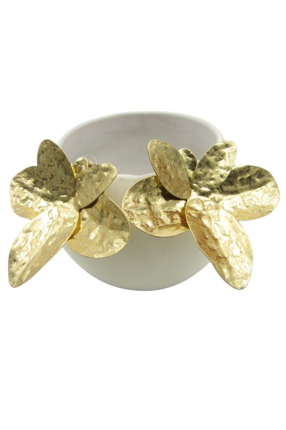Pendientes Flor Aglaya de Zamak