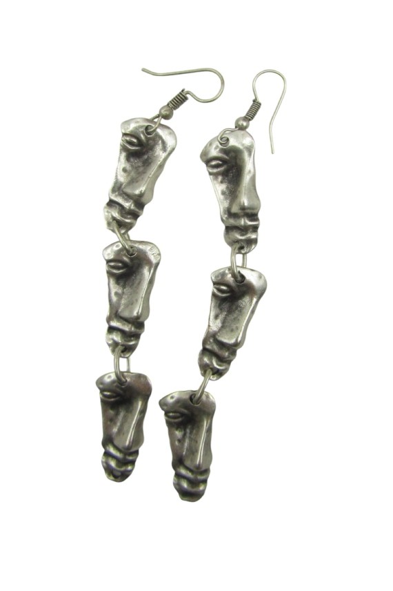 Pendientes Tres Rostros de Zamak