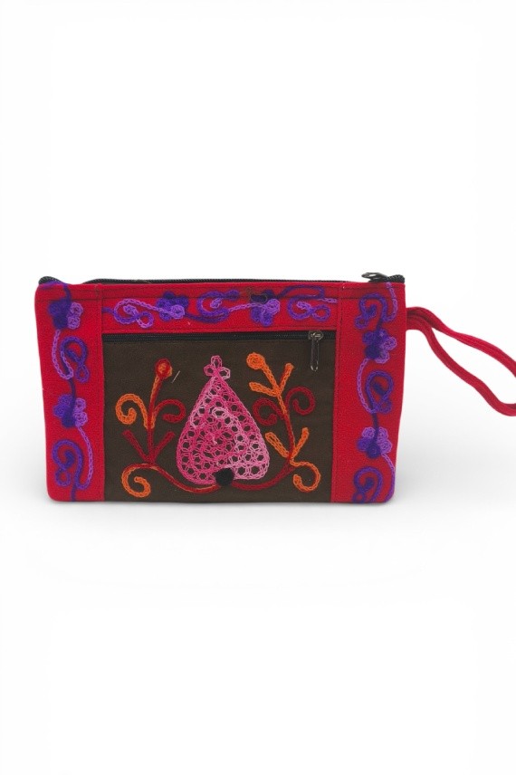 Bolso de Mano Étnico Bordado E