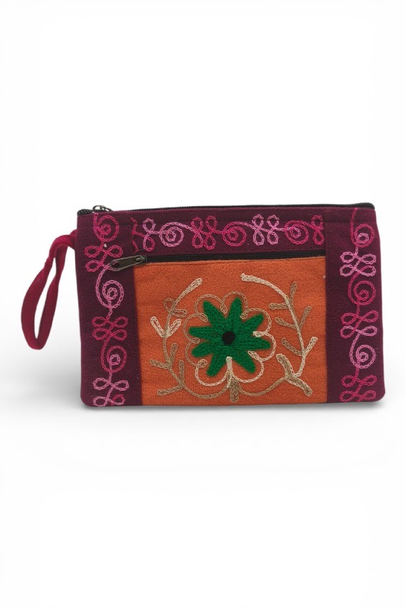 Bolso de Mano Étnico Bordado F