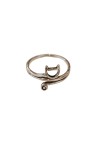 Anillo Plata Silueta Gatito