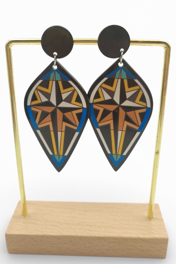 Pendientes Rombo Art Decó