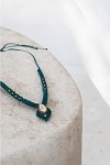 Collar Macramé Concha Ojo de Shiva Natural