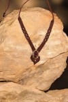 Collar de Macramé con Ojo de Tigre Natural