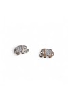 Pendientes Plata Elefante Circonitas