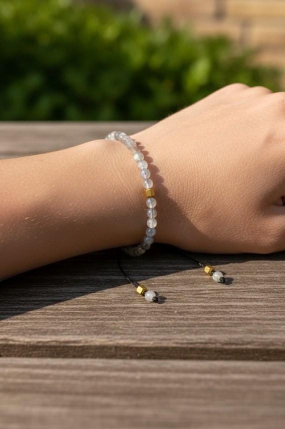 Pulsera Piedra Luna Ajustable