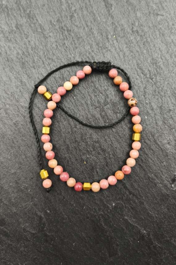 Pulsera Ópalo Rosa Ajustable