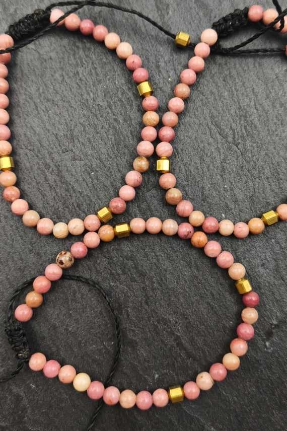 Pulsera Ópalo Rosa Ajustable