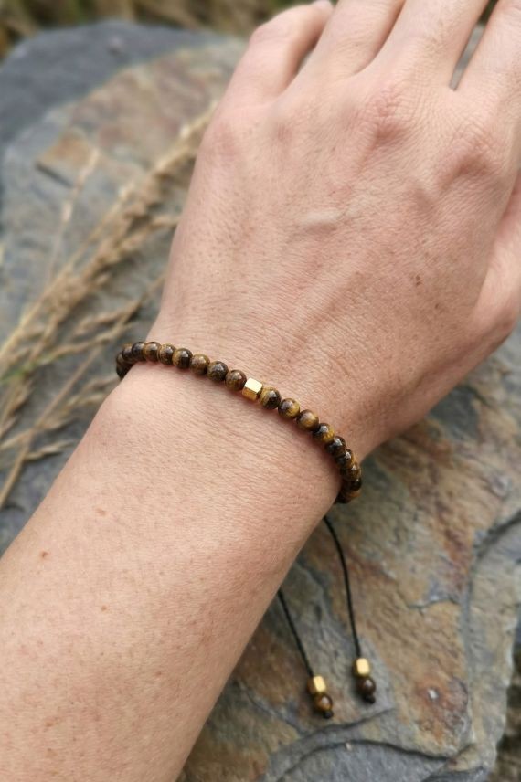 Pulsera Ojo de Tigre Ajustable