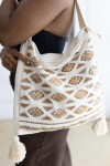 Bolso Boho Lino con Bordados y Lentejuelas