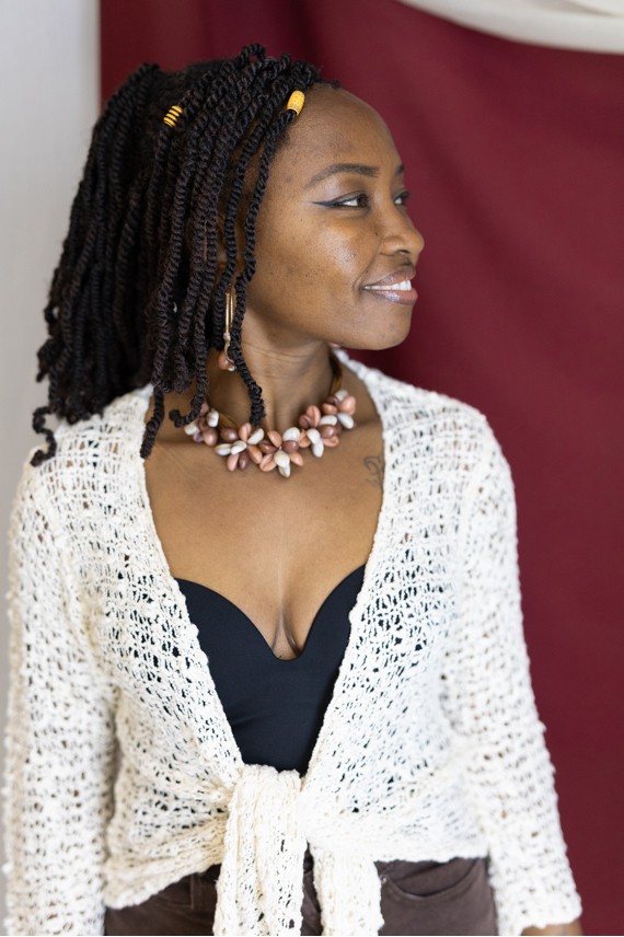 Collar Conchas Flores de Mar Tonos Tierra