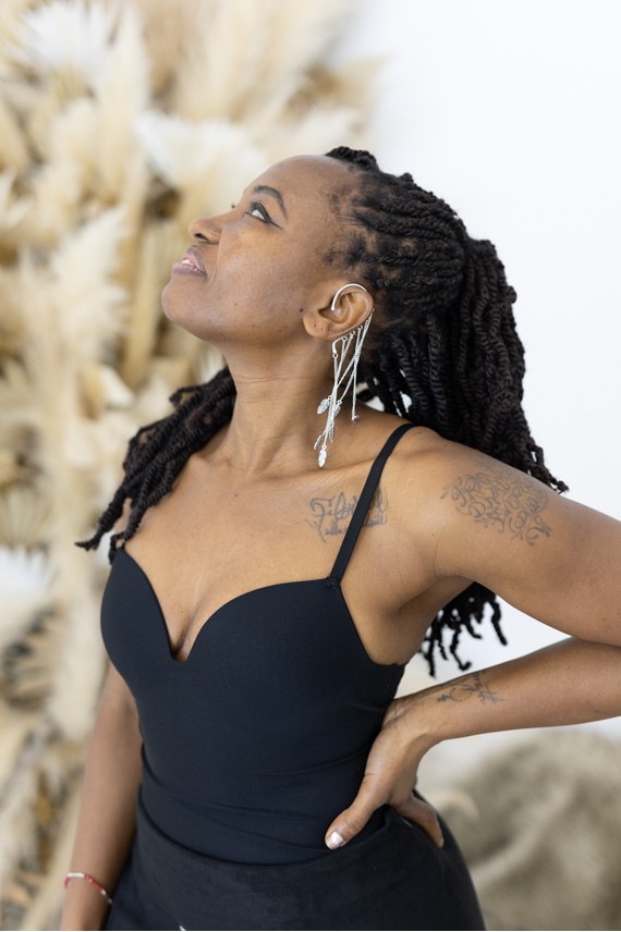 Pendientes Ear Cuff Alma Libre Plumas