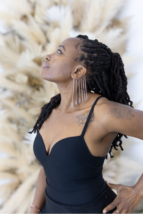 Pendientes Ear Cuff Alma Libre Plumas