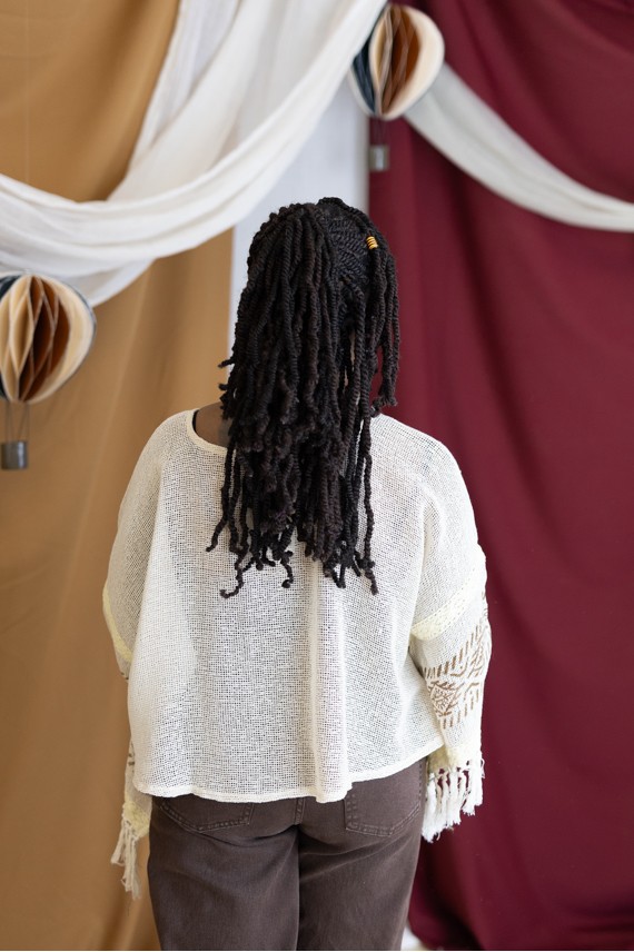 Blusa Boho Algodón Calado Flecos RB