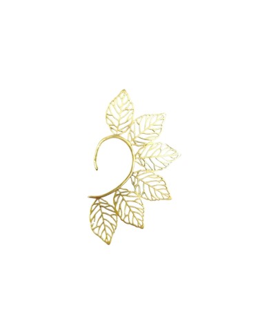 Pendientes Ear Cuff Hojas Doradas