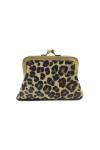 Monedero Animal Print Cierre De Boquilla
