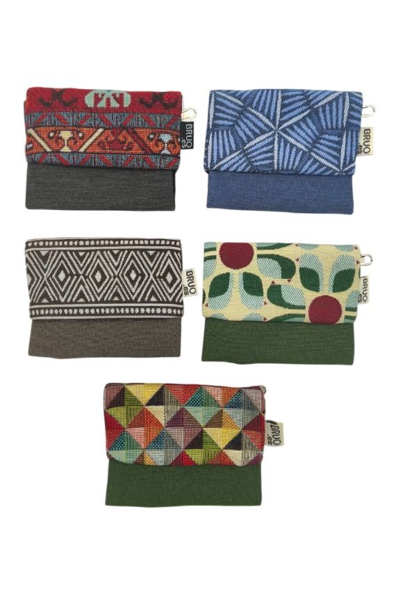 Monedero de Algodón Estampado Artesanal