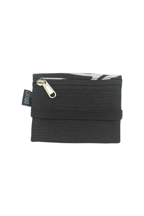 Monedero de Algodón Estampado Cebra