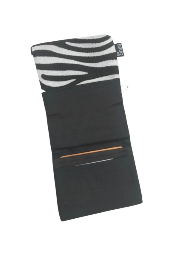 Monedero de Algodón Estampado Cebra