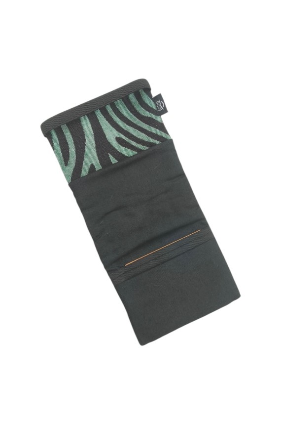 Monedero de Algodón Estampado Cebra