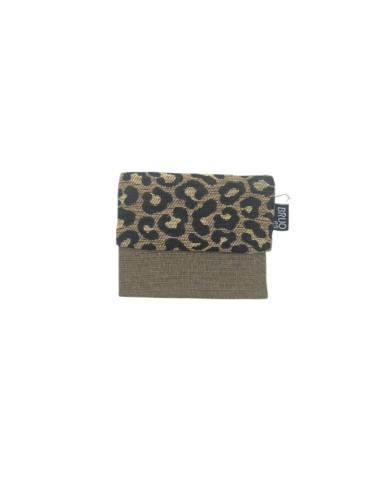 Monedero de Algodón Estampado Leopardo