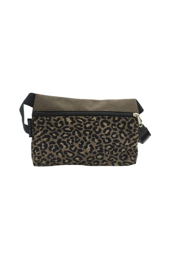 Riñonera Algodón Basic Estampado Leopardo