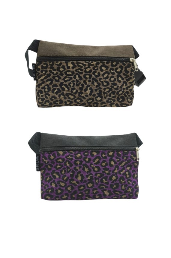 Riñonera Algodón Basic Estampado Leopardo