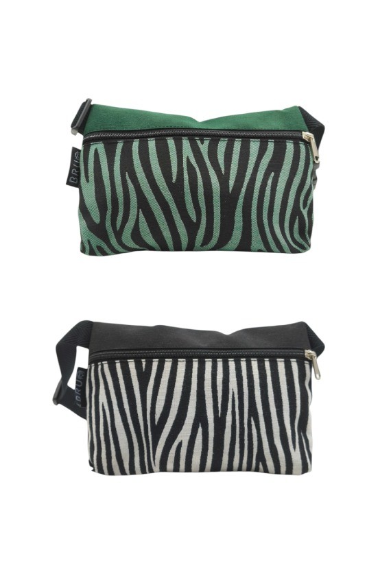 Riñonera Algodón Basic Estampado Cebra