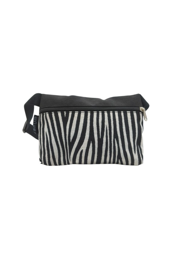 Riñonera Algodón Basic Estampado Cebra