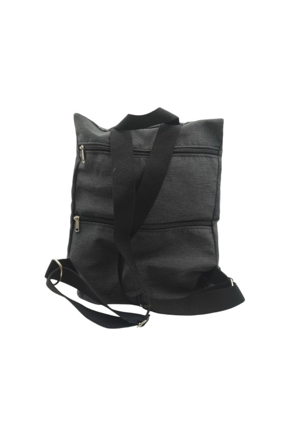 Mochila Algodón Artesanal Lisa Bicolor