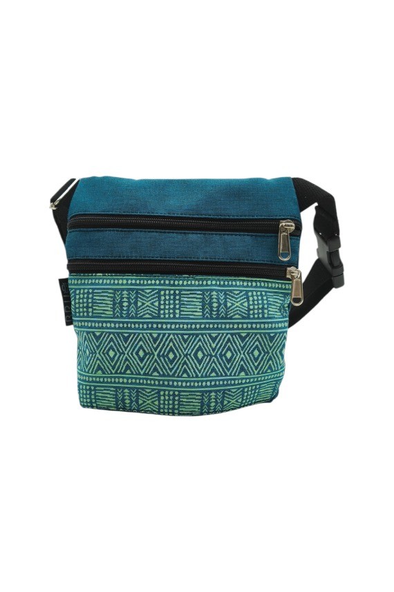 Riñonera Jacquard Estampado Étnico Artesanal