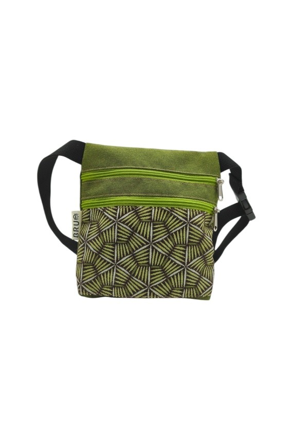 Riñonera Jacquard Estampado Étnico Artesanal