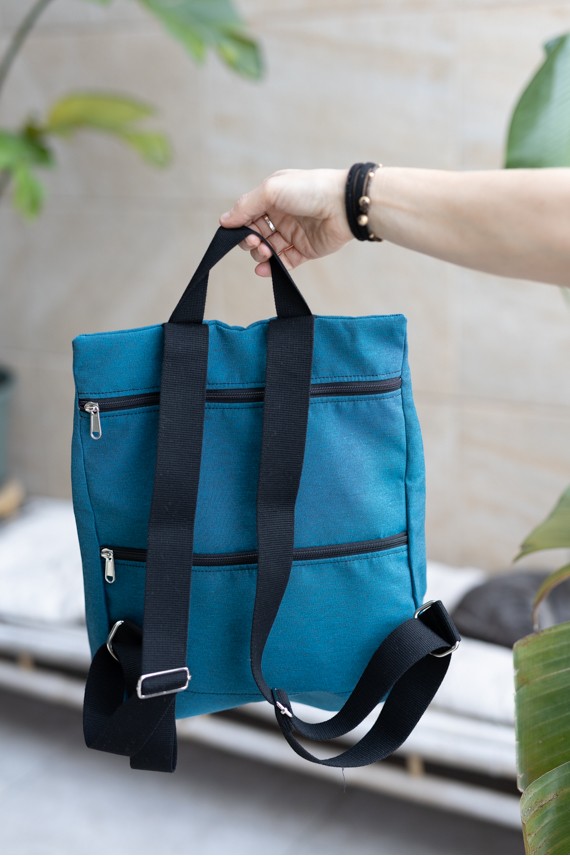 Mochila Algodón Estampado Ëtnico Artesanal