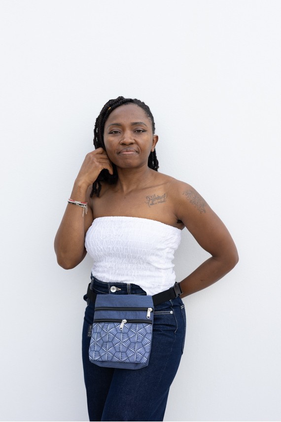 Riñonera Jacquard Estampado Étnico Artesanal