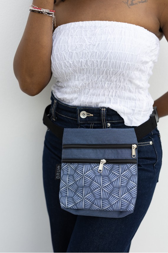 Riñonera Jacquard Estampado Étnico Artesanal