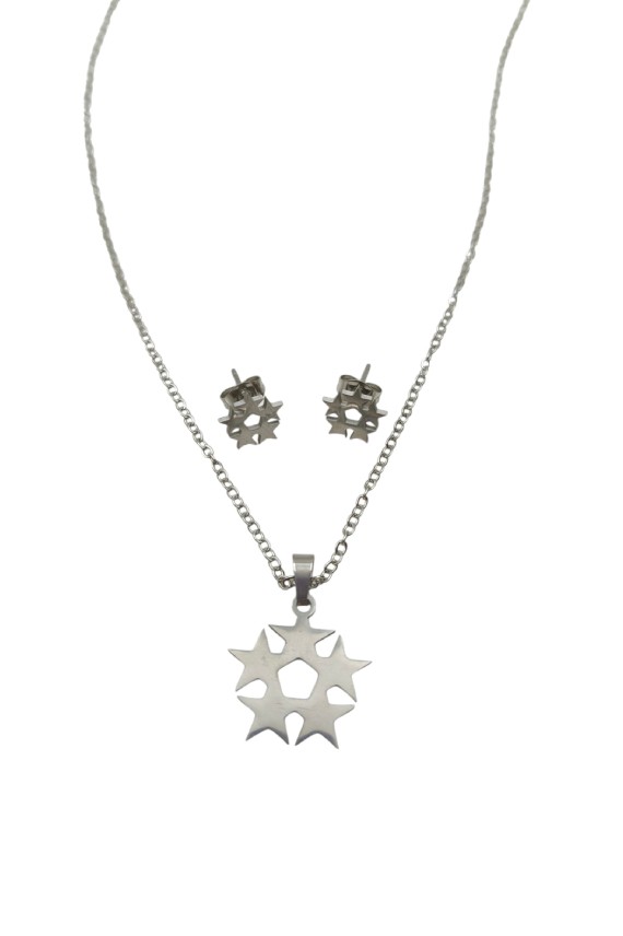 Conjunto de Acero Estrella Geométrica