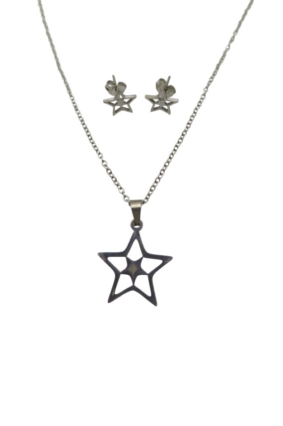 Conjunto de Acero Estrella Calada