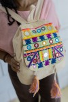 Mochila Jaipur Algodón con Bordados y Espejos