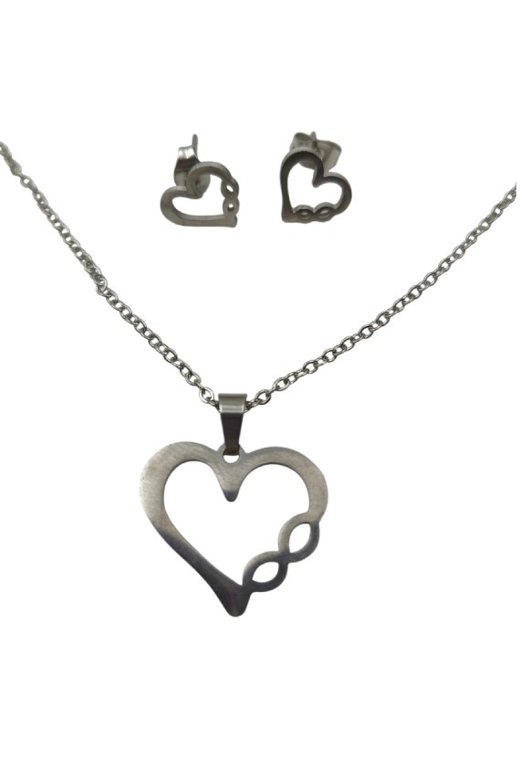 Conjunto de Acero Corazón Infinito
