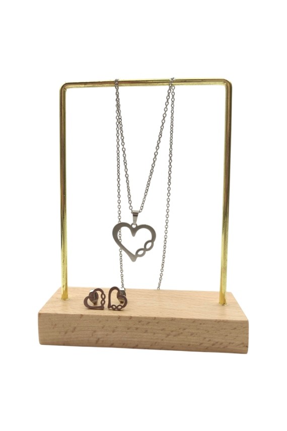 Conjunto de Acero Corazón Infinito